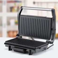 Monzana Contact Grill Non-stick Coating 1500W BPA Free Cool-touch Handle Removable Drip Tray Table Grill Sandwich Maker -Kitchen Appliances Store 79168126 5