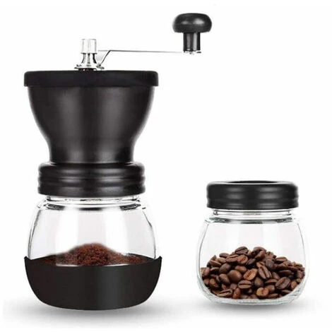 Manual Coffee Grinder Adjustable Coarse Ceramic Grinder Hand Held Coffee Grinder Compact Crank Handle For Home, Office And Travel With Brush, Spoon 2 Manual Coffee Grinder Adjustable Coarse Ceramic Grinder Hand Held Coffee Grinder Compact Crank Handle For Home, Office And Travel With Brush, Spoon - Image 2