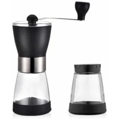 Manual Coffee Grinder, Adjustable Portable Coffee Grinder With Stainless Steel Compact Size Perfect For Travel/Camping/Office