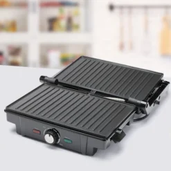 Monzana XL Contact Grill 180° Foldable Non-Stick Stainless Steel Temperature Control 1600W Table Grill Sandwich Maker -Kitchen Appliances Store 79328293 5