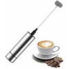 Electric Milk Frother, BR-Vie Milk Frother, Stainless Steel Milk Frother, And Cold Frother For Coffees, Espressos, Lattes, Cappuccinos