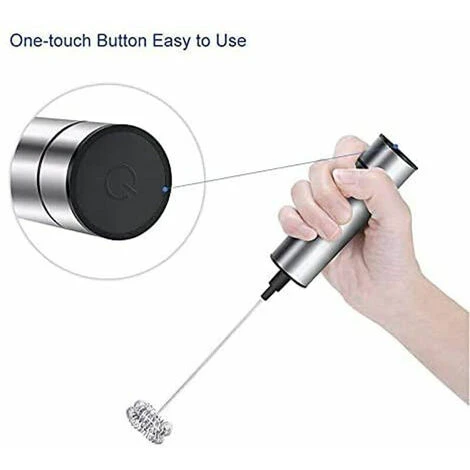 Electric Milk Frother, BR-Vie Milk Frother, Stainless Steel Milk Frother, And Cold Frother For Coffees, Espressos, Lattes, Cappuccinos 2 Electric Milk Frother, BR-Vie Milk Frother, Stainless Steel Milk Frother, And Cold Frother For Coffees, Espressos, Lattes, Cappuccinos - Image 2