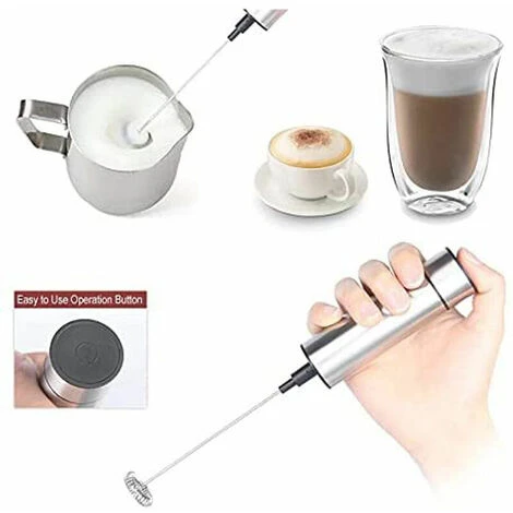 Electric Milk Frother, BR-Vie Milk Frother, Stainless Steel Milk Frother, And Cold Frother For Coffees, Espressos, Lattes, Cappuccinos 5 Electric Milk Frother, BR-Vie Milk Frother, Stainless Steel Milk Frother, And Cold Frother For Coffees, Espressos, Lattes, Cappuccinos - Image 5