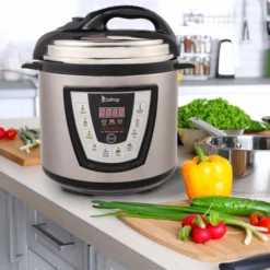 1000W Electric Pressure Cooker 13 In 1 Cooking Mode 6QT Push-button Stainless Steel Multifunction