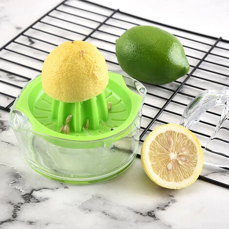 RHAFAYRE Lemon Squeezer Citrus Juicer, BPA-Free, Manual Juicers With Measuring Cup Orange Anti-Slip Hand Squeezer Rotation Press - Easy To Use & Clean For Fresh Orange Or Lime Juice, Green 4 RHAFAYRE Lemon Squeezer Citrus Juicer, BPA-Free, Manual Juicers With Measuring Cup Orange Anti-Slip Hand Squeezer Rotation Press - Easy To Use & Clean For Fresh Orange Or Lime Juice, Green - Image 4