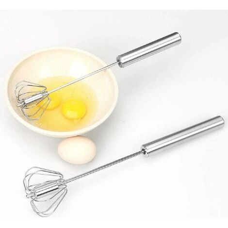 Automatic Rotating Stirrer Manual Beaters And Stainless Steel Whisks Stainless Steel Semi-automatic Hand Egg Beater Milk Frother Non-Electric Mixer(12 Inch) READCLY 1 Automatic Rotating Stirrer Manual Beaters And Stainless Steel Whisks Stainless Steel Semi-automatic Hand Egg Beater Milk Frother Non-Electric Mixer(12 Inch) READCLY