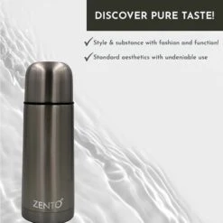 Zento Stainless Steel Bullet Vacuum Drink Flask 350ml Thermo-Shield Technology 8 Zento Stainless Steel Bullet Vacuum Drink Flask 350ml Thermo-Shield Technology -Kitchen Appliances Store 82140701 4