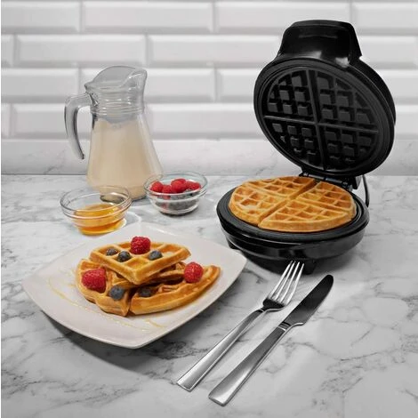 Schallen Black Electric 760W Waffle Maker Iron Machine Deep Cooking Non Stick Plates Adjustable Temperature Control 1 Schallen Black Electric 760W Waffle Maker Iron Machine Deep Cooking Non Stick Plates Adjustable Temperature Control