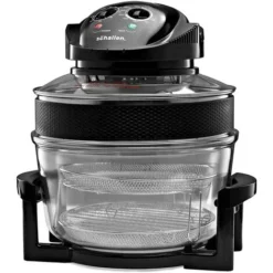 Schallen 17L 2 In 1 Deluxe Black & Glass Air Fryer Deep Fat Free Frying Healthy Halogen Cooker + Accessories Included 9 Schallen 17L 2 In 1 Deluxe Black & Glass Air Fryer Deep Fat Free Frying Healthy Halogen Cooker + Accessories Included -Kitchen Appliances Store 82401395 5