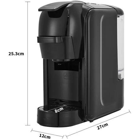 Livingandhome Black 3 In 1 Home Coffee Machine 5 Livingandhome Black 3 In 1 Home Coffee Machine - Image 5