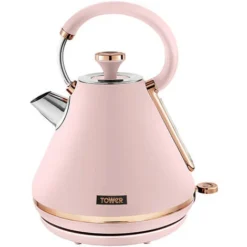 Tower Cavaletto Pyramid Kettle And 2 Slice Toaster Set Pink -Kitchen Appliances Store 83668521 3