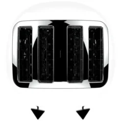 The Funky Appliance Company 4 Slice Toaster White -Kitchen Appliances Store 83668771 5