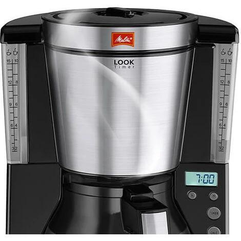 Melitta Look Therm Timer Black Filter Coffee Machine 1011-16 2 Melitta Look Therm Timer Black Filter Coffee Machine 1011-16 - Image 2