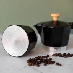 La Cafetiere Espresso Maker 3 Cup Black Wood Effect Handle -Kitchen Appliances Store 83670265 4