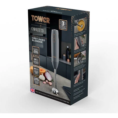 Tower Cavaletto Stick Blender Grey 2 Tower Cavaletto Stick Blender Grey - Image 2