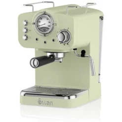 Swan Retro Green Pump Espresso Coffee Machine
