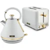 Tower Cavaletto Pyramid Kettle And 2 Slice Toaster Set Optic White