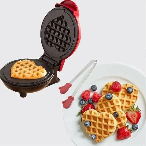 Mini Waffle Maker, Waffle Makers Small Waffle Machine With Non-stick Coating, For Children's Birthday Parties 1 Mini Waffle Maker, Waffle Makers Small Waffle Machine With Non-stick Coating, For Children's Birthday Parties
