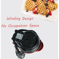 Mini Waffle Maker, Waffle Makers Small Waffle Machine With Non-stick Coating, For Children's Birthday Parties 9 Mini Waffle Maker, Waffle Makers Small Waffle Machine With Non-stick Coating, For Children's Birthday Parties -Kitchen Appliances Store 83717621 5