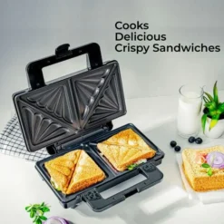 Toastie Sandwich Maker Deep Fill 4 Slice Toaster XL Grill Press 1000W Geepas -Kitchen Appliances Store 83743672 3
