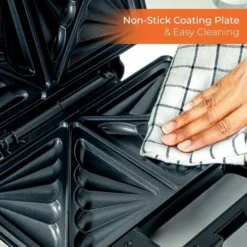 Toastie Sandwich Maker Deep Fill 4 Slice Toaster XL Grill Press 1000W Geepas -Kitchen Appliances Store 83743672 5