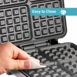 Waffle Maker Iron 4 Slice Non-Stick Electric Belgian Waffle Machine 1000W Geepas 9 Waffle Maker Iron 4 Slice Non-Stick Electric Belgian Waffle Machine 1000W Geepas -Kitchen Appliances Store 83743679 5