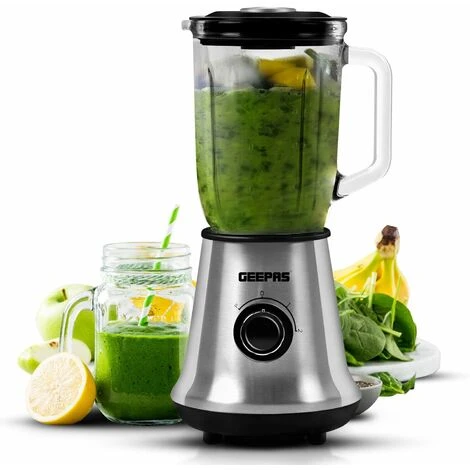 Food Blender Smoothie Maker Ice Milkshake Fruit Juicer Glass Jug 700W Geepas 1 Food Blender Smoothie Maker Ice Milkshake Fruit Juicer Glass Jug 700W Geepas