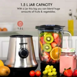 Food Blender Smoothie Maker Ice Milkshake Fruit Juicer Glass Jug 700W Geepas 8 Food Blender Smoothie Maker Ice Milkshake Fruit Juicer Glass Jug 700W Geepas -Kitchen Appliances Store 83743703 4