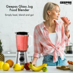 Food Blender Smoothie Maker Ice Milkshake Fruit Juicer Glass Jug 700W Geepas 9 Food Blender Smoothie Maker Ice Milkshake Fruit Juicer Glass Jug 700W Geepas -Kitchen Appliances Store 83743703 5