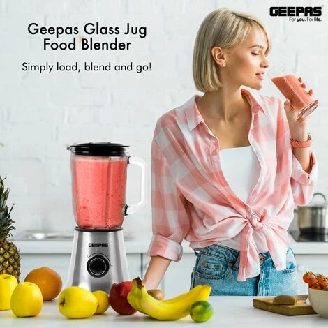 Food Blender Smoothie Maker Ice Milkshake Fruit Juicer Glass Jug 700W Geepas 5 Food Blender Smoothie Maker Ice Milkshake Fruit Juicer Glass Jug 700W Geepas - Image 5