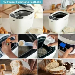 Digital Bread Maker Machine Automatic 12 Function Gluten Free Fast Bake 550W 1.5 7 Digital Bread Maker Machine Automatic 12 Function Gluten Free Fast Bake 550W 1.5 -Kitchen Appliances Store 83743760 3