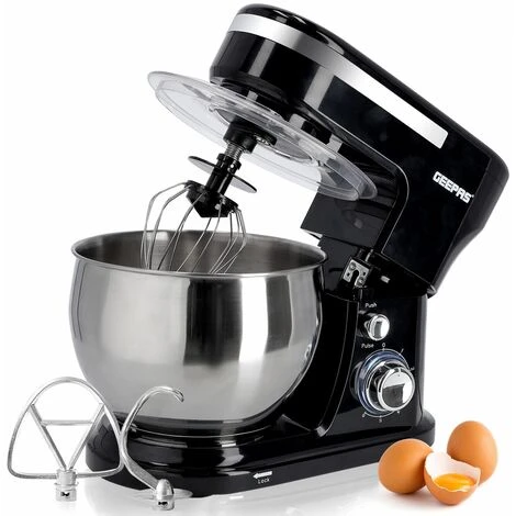 Stand Mixer 5L Mixing Bowl Beater Dough Hook 6Speed 1000W Stainless Steel Geepas 1 Stand Mixer 5L Mixing Bowl Beater Dough Hook 6Speed 1000W Stainless Steel Geepas