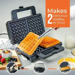 Deep Fill Waffle Maker Iron Non-Stick Cooking Plates Belgian Waffle 1000W Geepas -Kitchen Appliances Store 83743792 3