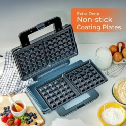 Deep Fill Waffle Maker Iron Non-Stick Cooking Plates Belgian Waffle 1000W Geepas -Kitchen Appliances Store 83743792 4