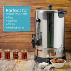 Commercial Catering Urn Kitchen Hot Water Boiler Tea Coffee Stainless Steel 15L -Kitchen Appliances Store 83743794 5