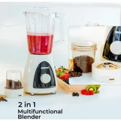 Blender Food Processor Mixer Smoothie Maker With Coffee Spice Grinder Jar Black -Kitchen Appliances Store 83743810 5