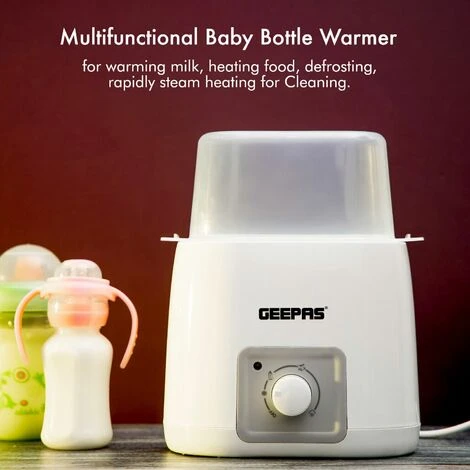 Baby Bottle Warmer Milk Baby Food Warmer Defrost Breast Milk 150W Geepas 4 Baby Bottle Warmer Milk Baby Food Warmer Defrost Breast Milk 150W Geepas - Image 4