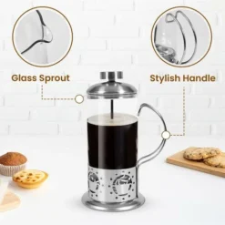 French Press Coffee Maker Morning Coffee Brewer Heat Resistant Glass Tea Maker -Kitchen Appliances Store 83809761 4