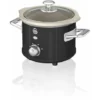 Swan 1.5L Slow Cooker Retro Black