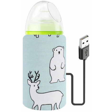 Portable USB Baby Bottle Warmer Thermostat For Family Outdoor Travel (Polar Bear) 1 Portable USB Baby Bottle Warmer Thermostat For Family Outdoor Travel (Polar Bear)