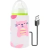 Portable USB Baby Bottle Warmer Thermostat For Outdoor Family Travel (Cat)