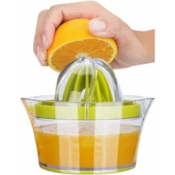 Manual Citrus Squeezer Lemon Squeezer 4 In 1 Citrus Squeezer Citrus Juicer With 400ml Container, Manual Citrus Squeezer Lemon Squeezer, Hand Squeezer Citrus Squeezer