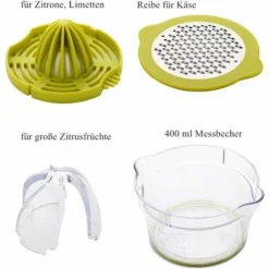 Manual Citrus Squeezer Lemon Squeezer 4 In 1 Citrus Squeezer Citrus Juicer With 400ml Container, Manual Citrus Squeezer Lemon Squeezer, Hand Squeezer Citrus Squeezer -Kitchen Appliances Store 85878863 3