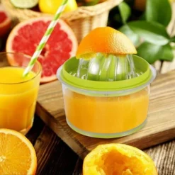 Manual Citrus Squeezer Lemon Squeezer, 4 In 1 Citrus Squeezer Manual Orange Squeezer, Orange Squeezer With 400ml Container, Plastic Lemon Squeezer, Citrus Squeezer, Citrus And Fruit Squeezer, Multi-Wa -Kitchen Appliances Store 85883018 5