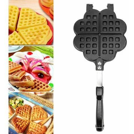 Waffle Baking Pan Baking Pan DIY Waffle Maker Waffle Cake Mold Baking Pan Waffle Mold Waffle Baking Pan Baking Pan Household Gas Stove Cooking Accessories 2 Waffle Baking Pan Baking Pan DIY Waffle Maker Waffle Cake Mold Baking Pan Waffle Mold Waffle Baking Pan Baking Pan Household Gas Stove Cooking Accessories - Image 2