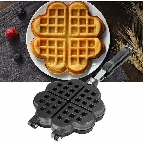 Waffle Baking Pan Baking Pan DIY Waffle Maker Waffle Cake Mold Baking Pan Waffle Mold Waffle Baking Pan Baking Pan Household Gas Stove Cooking Accessories 3 Waffle Baking Pan Baking Pan DIY Waffle Maker Waffle Cake Mold Baking Pan Waffle Mold Waffle Baking Pan Baking Pan Household Gas Stove Cooking Accessories - Image 3