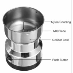150W Electric Coffee Grinder, Grinder For Flax Seeds, Nuts, Pepper, Spices, Coffee Seeds And Others With Stainless Steel Blades -Kitchen Appliances Store 86103188 4