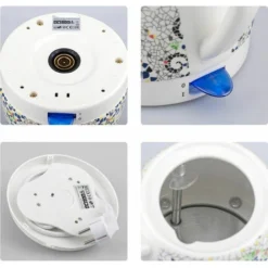 GTA Ceramic Electric Kettle, Boil Water Quickly And Easily, Removable Swivel Base And Boil Dry Protection, Hassle-Free Auto Shutoff, 1.5L, Pattern 8 GTA Ceramic Electric Kettle, Boil Water Quickly And Easily, Removable Swivel Base And Boil Dry Protection, Hassle-Free Auto Shutoff, 1.5L, Pattern -Kitchen Appliances Store 86207772 4