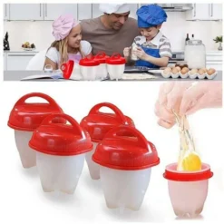 Egg Boiler Set Of 6 Silicone Egg Boilers Shellless Non-Stick Silicone Egg Boiler BPA-Free Egg Boiler Non-Stick Egg Poacher -Kitchen Appliances Store 86606879 3