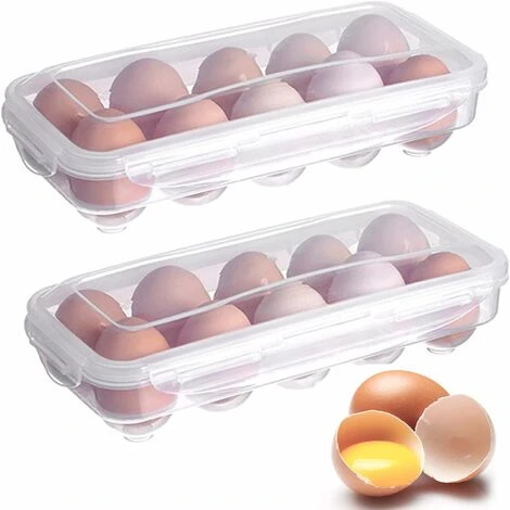 Pieces Fridge Egg Box, Clear Plastic Egg Box, Fridge Egg Box With Lid, Stackable Egg Holder, 10 Egg Capacity (Clear) 1 Pieces Fridge Egg Box, Clear Plastic Egg Box, Fridge Egg Box With Lid, Stackable Egg Holder, 10 Egg Capacity (Clear)